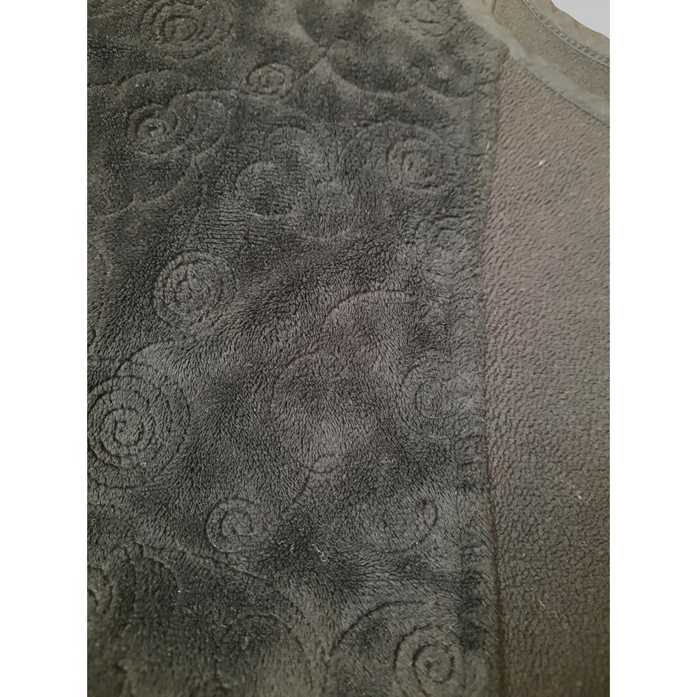 Cambridge Dry Goods Black 2 Tone Zip Up Vest Womens Size 1X - Picture 4 of 9